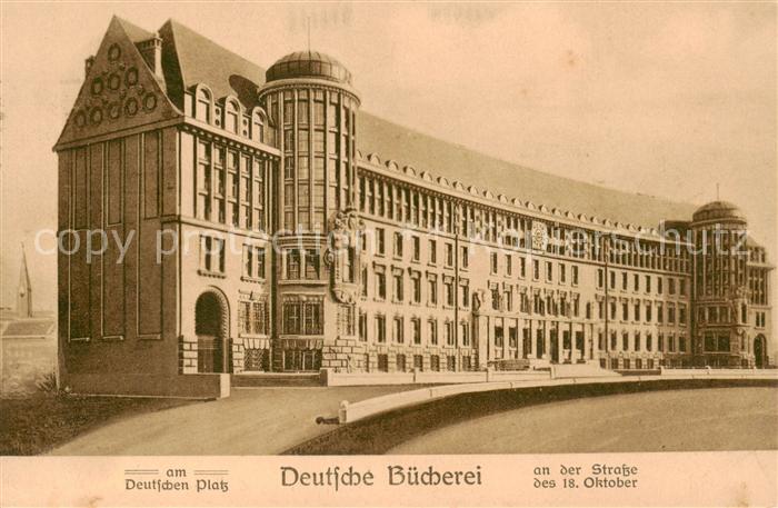 LEIPZIG Sachsen Deutsche Buecherei am Deutschen Platz