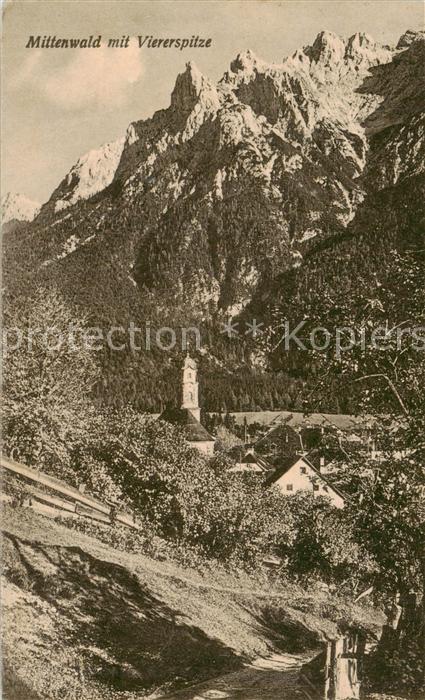 Mittenwald Bayern mit Viererspitze