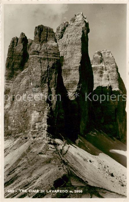 Tre Cime di Lavaredo 3003m Drei Zinnen IT Motiv