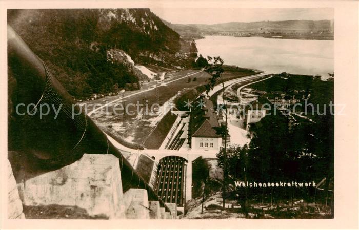 Walchensee Panorama mit Walchenseekraftwerk