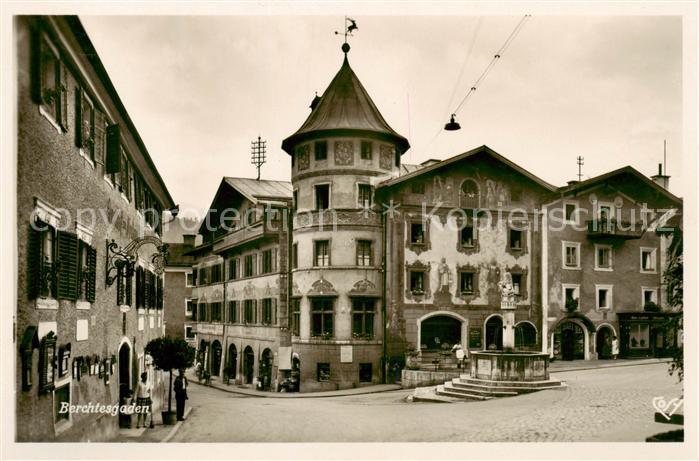 BERCHTESGADEN Bayern Hirschenhaus und Alter Marktplatz