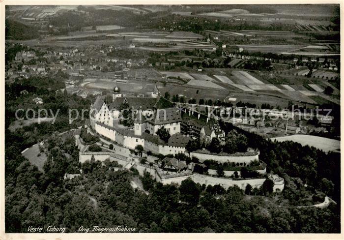 Coburg Bayern Veste Coburg Fliegeraufnahme
