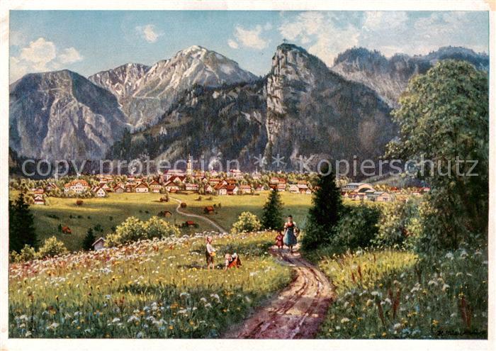 OBERAMMERGAU Bayern Panorama