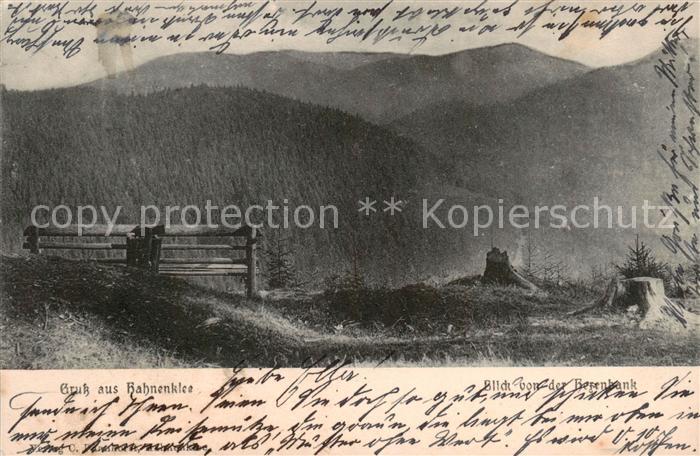 Hahnenklee-Bockswiese Harz Blick von der Hexenbank