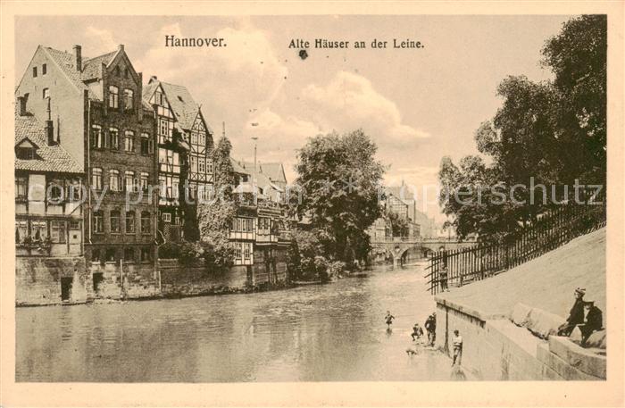 HANNOVER  CITY Alte Haeuser an der Leine Feldpost