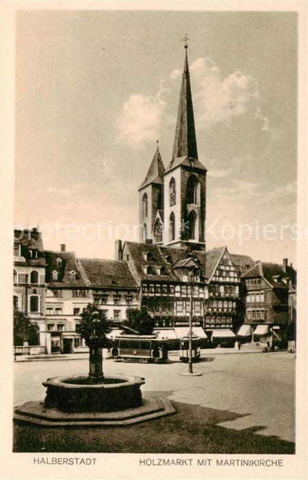 Halberstadt Holzmarkt mit Martinikirche