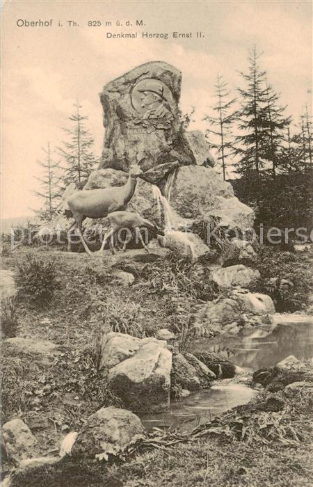 Oberhof  Thueringen Denkmal Herzog Ernst II