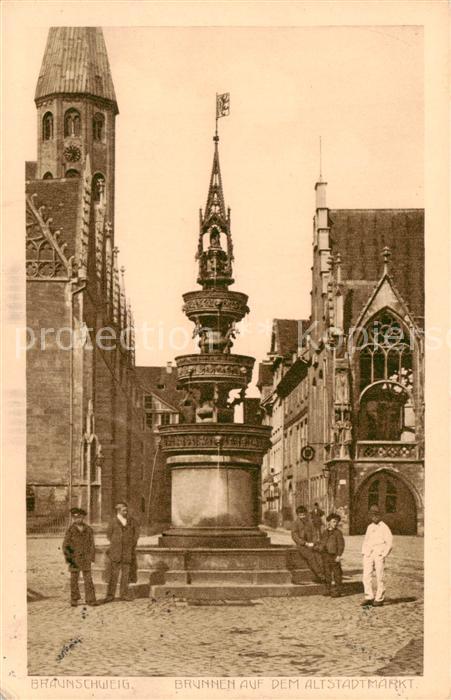 BRAUNSCHWEIG  CITY Brunnen auf dem Altstadtmarkt