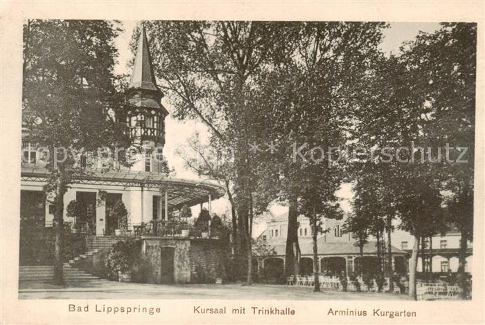 Bad Lippspringe Kursaal mit Trinkhalle Arminius Kurgarten