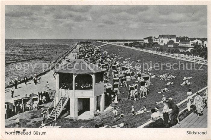 Buesum Nordseebad Suedstrand Pavillon