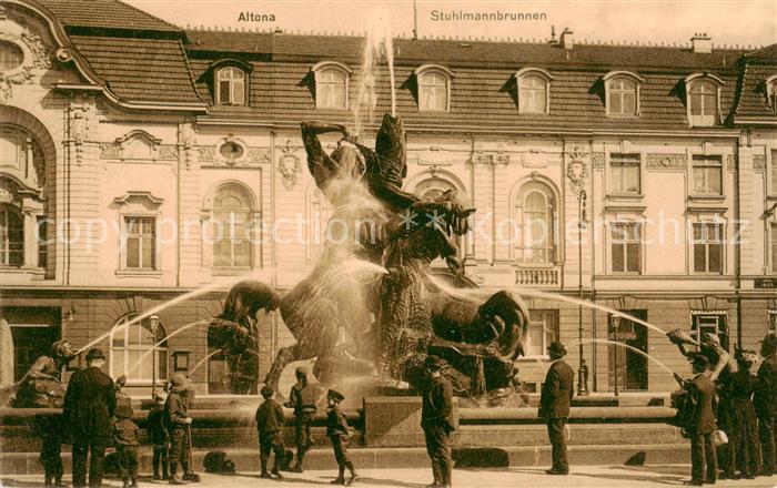 Altona  Hamburg Stuhlmannbrunnen Feldpost