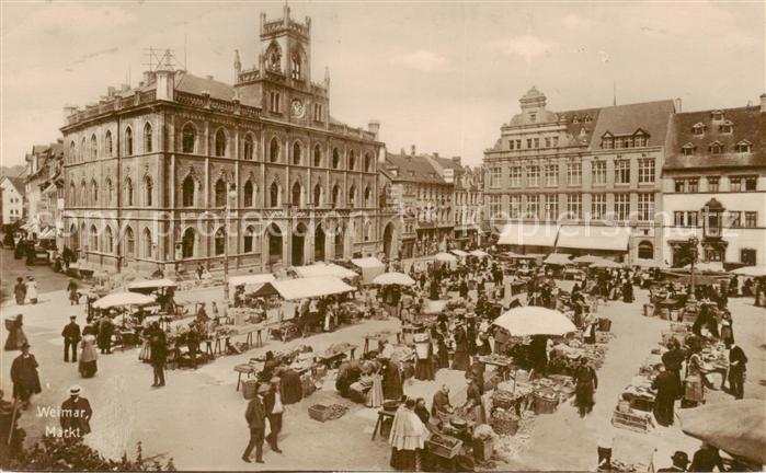 Weimar  Thueringen Markt