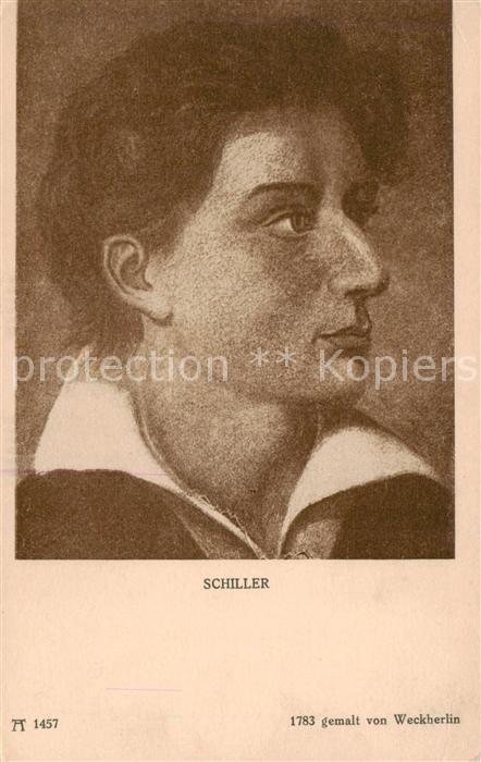 Schiller Friedrich Nr.1457 gemalt von Weckherlin