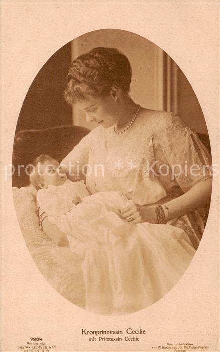 Adel Preussen Kronprinzessin Cecilie