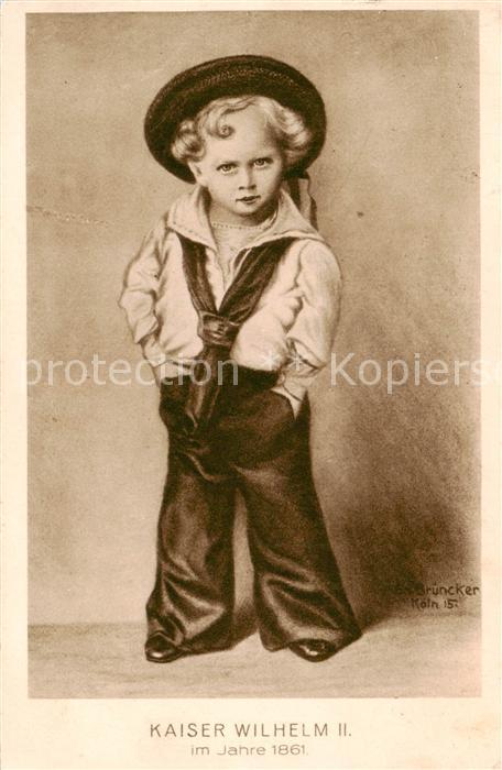 Wilhelm II Kaiser Wilhelm 2 im Jahre 1861