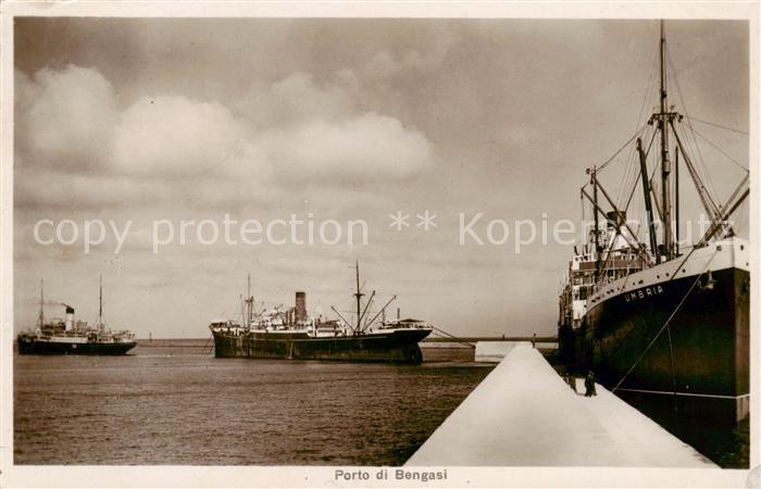 Dampfer Oceanliner Porto di Bengasi