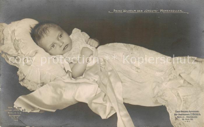 Adel Hohenzollern Prinz Wilhelm der Juenste