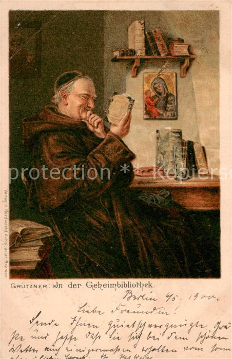 Papst Pope Pape Gruetzner Geheimbibliothek