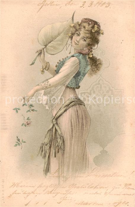 Frauen A&MB Nr.180 Litho Frau Blat