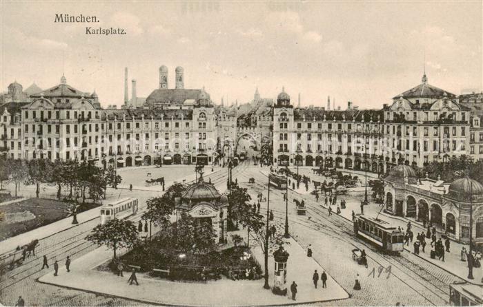 Strassenbahn Tramway-- Muenchen Karlsplatz