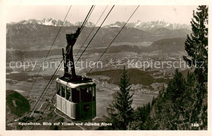 Seilbahn Cable-Car Telepherique Villach Jullsche Alpen