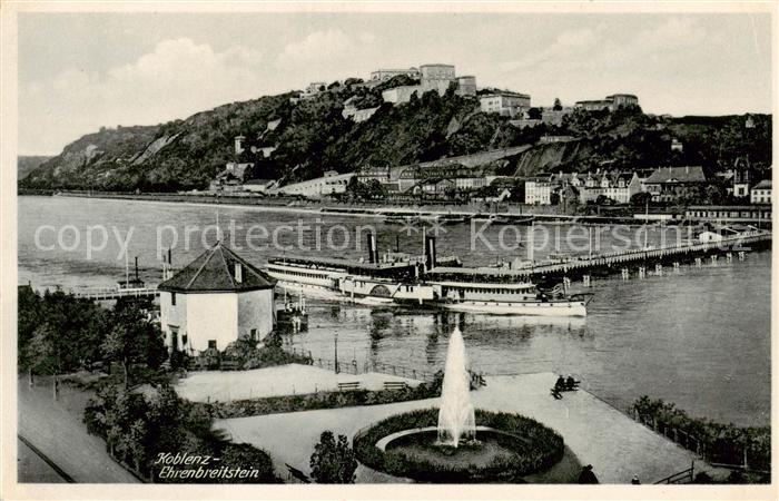Dampfer Seitenrad Koblenz Ehrenbreitstein