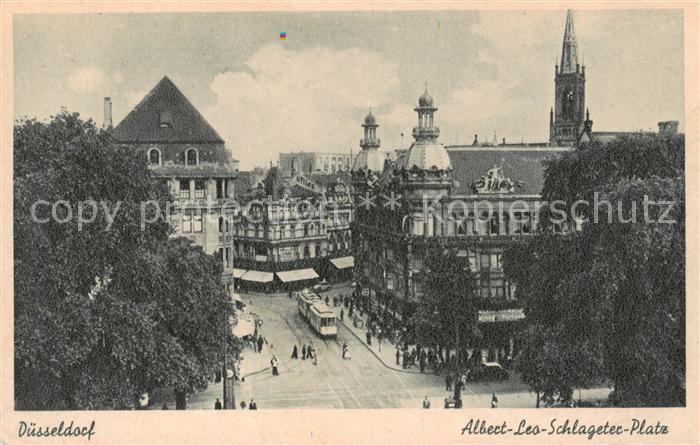 Strassenbahn Tramway-- Duesseldorf Albert Leo Schlageter Platz