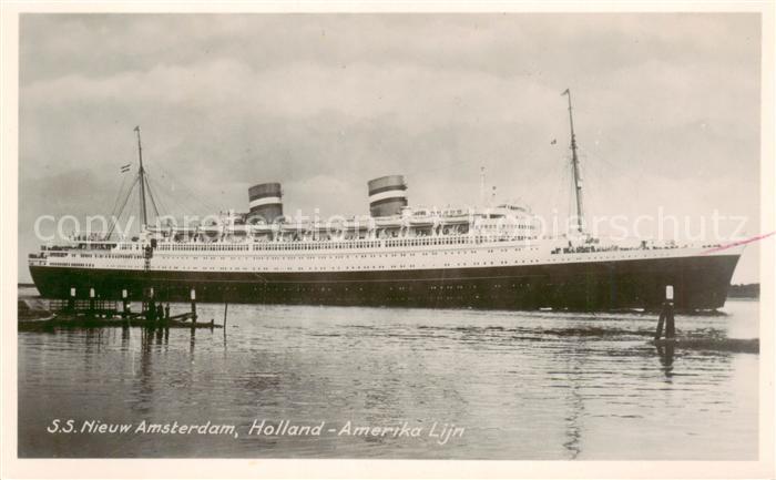 Dampfer Oceanliner S.S.Nieuw Amsterdam Holland Amerika Lijn