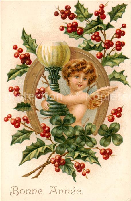 Engel Bonne Annee Litho