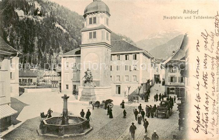 Altdorf  UR Hauptplatz Telldenkmal