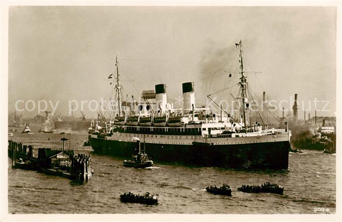 Dampfer Oceanliner Hamburger Hafen