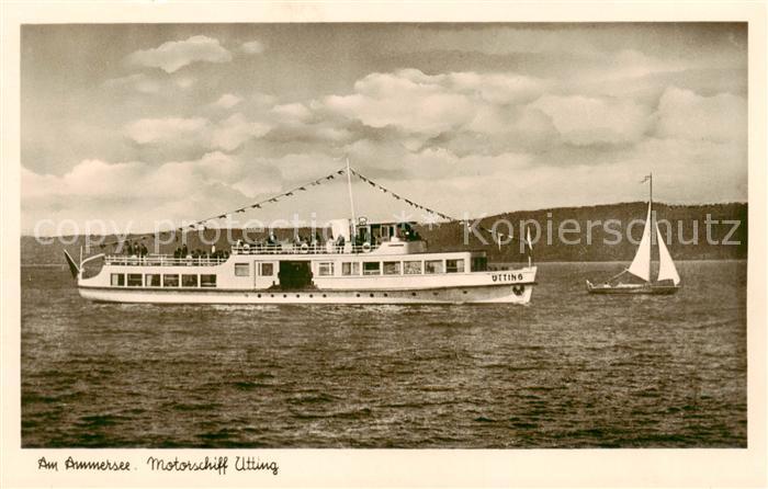 Schiffe Ships Navires Ammersee Motorschiff Utting