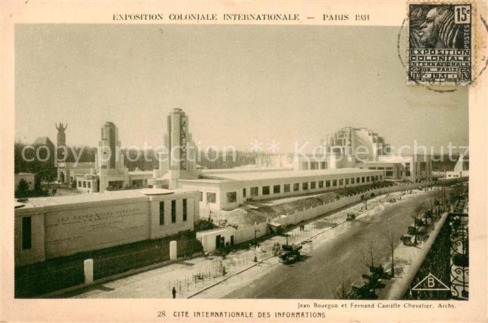 Exposition Coloniale Internationale Pari Cite Internationale des Informations