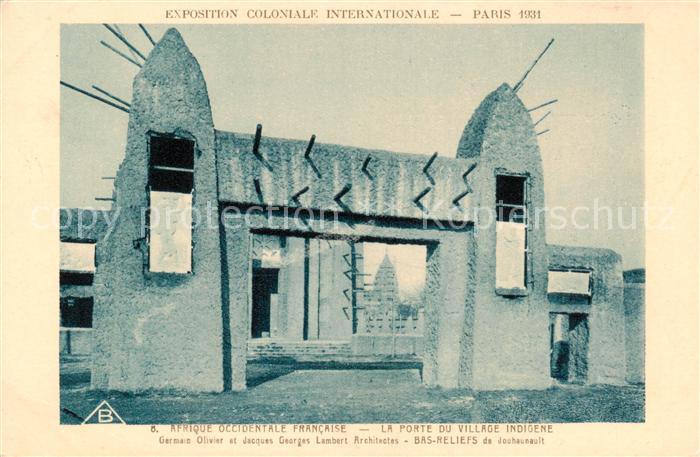 Exposition Coloniale Internationale Pari Afrique Occidentale Francaise