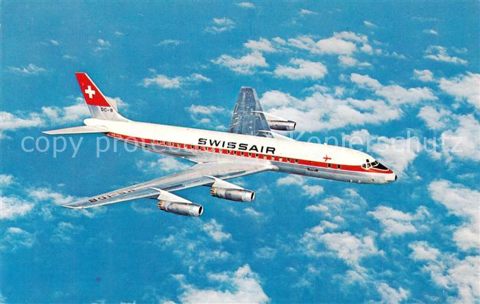 Flugzeuge Zivil Swisseir Douglas DC-8