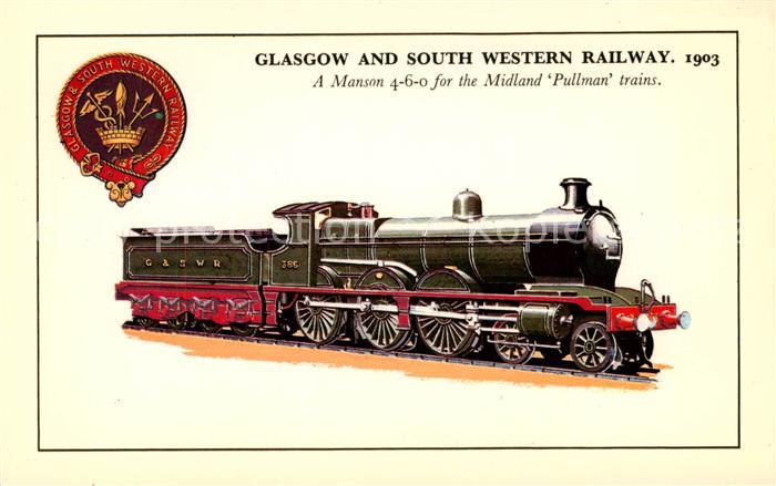 Eisenbahn Railway Chemin de Fer Glasgow South Western 1903