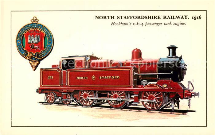 Eisenbahn Railway Chemin de Fer North Staffordshire 1916