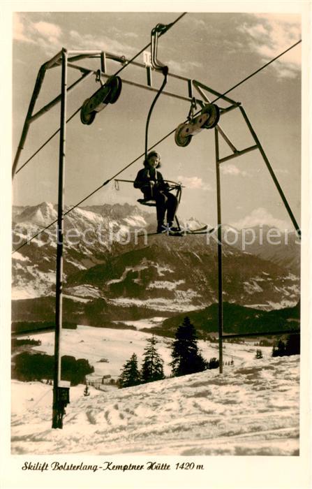 Sessellift Chairlift Telesiege Bolsterland Kemptner Hutte