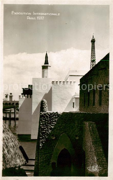 Exposition Internationale Paris 1937 France Doutre Mer Pavillon De Lalgerie