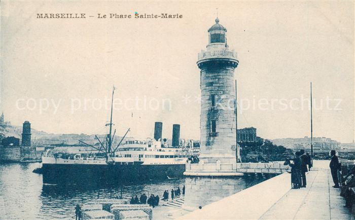 Leuchtturm Lighthouse Faro Phare Marseille Phare Sainte Mavie