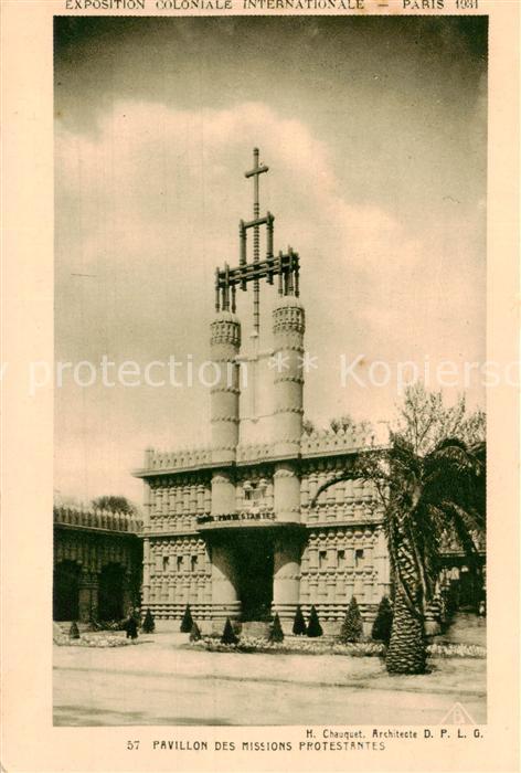 Exposition Coloniale Internationale Paris 1931 SPA Nr. 57 Pavollon des Missions