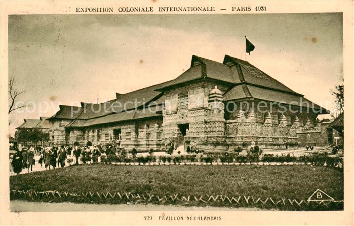 Exposition Coloniale Internationale Paris 1931 Pavillon Neerlandais