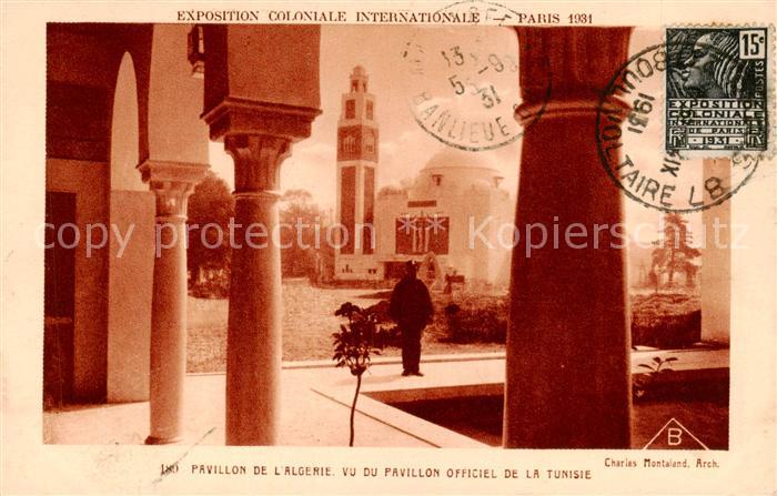 Exposition Coloniale Internationale Paris 1931 Pavillon de Lalgerie