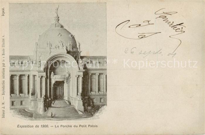 Exposition Universelle Paris 1900 Le Porche du Petit Palais
