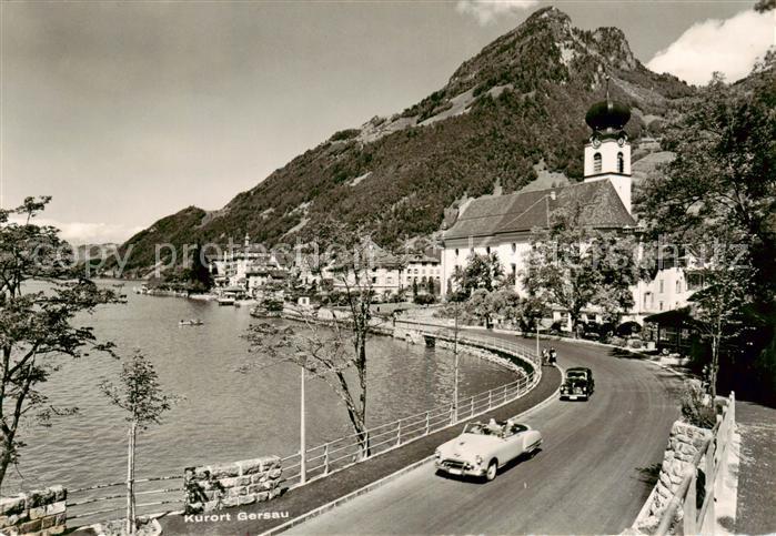 Gersau Vierwaldstaettersee SZ Neue Strasse Gersaustock