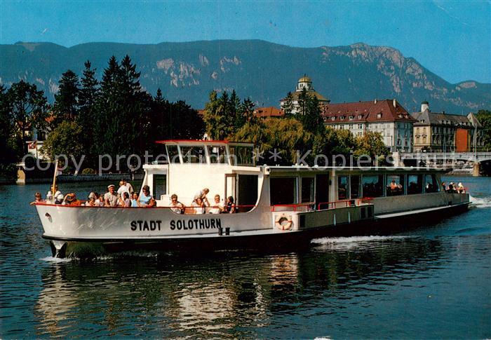 Dampfer Schaufelrad Stadt Solothurn Schweiz