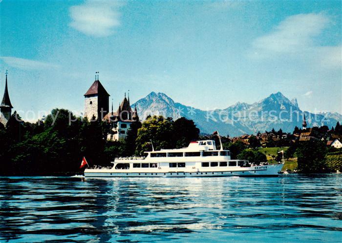 Dampfer Binnenschifffahrt MS Beatus ThunerseeSpietz