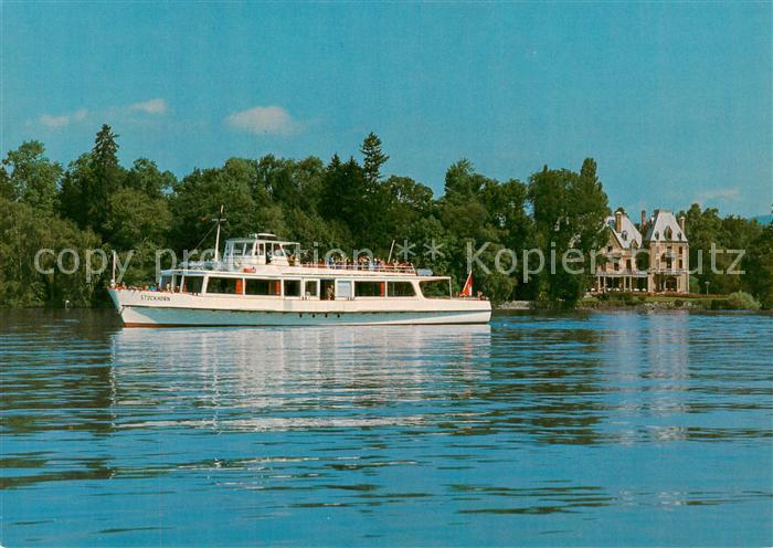 Dampfer Binnenschifffahrt MS Stockhorn Thunersee Schloss Schadau