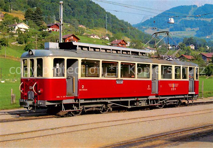 Eisenbahn Railway Chemin de Fer ABDe 4/4 104 Vevey