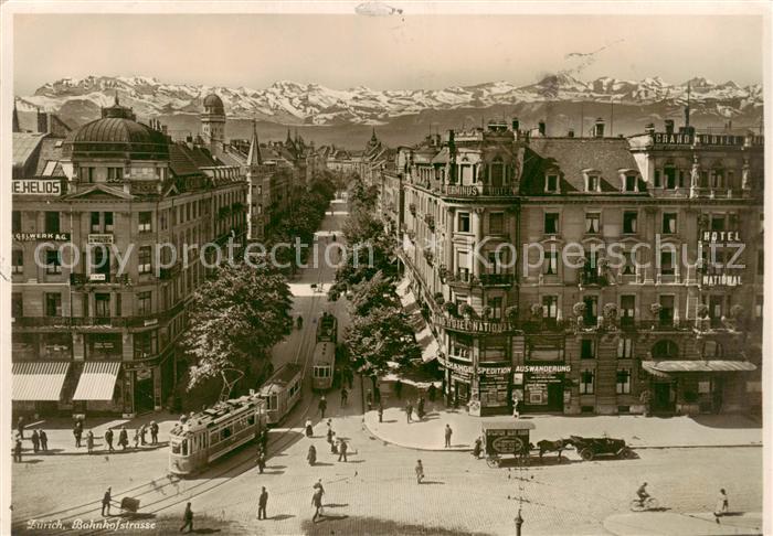 Strassenbahn Tramway-- Zuerich Bahnhofstrasse